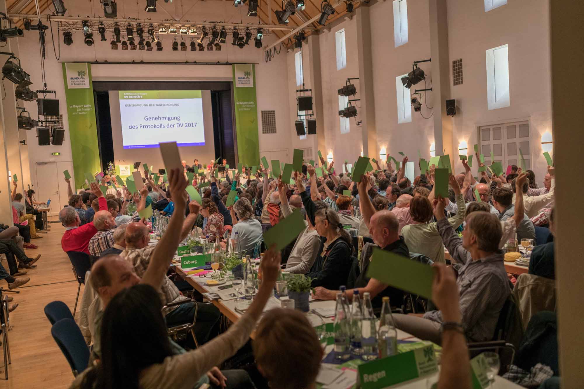 Die Delegierten vertreten die rund 230.000 Mitglieder des BUND Naturschutz. Sie legen die Grundlinien und Schwerpunkte der Verbandspolitik fest (Foto: Toni Mader/BN).