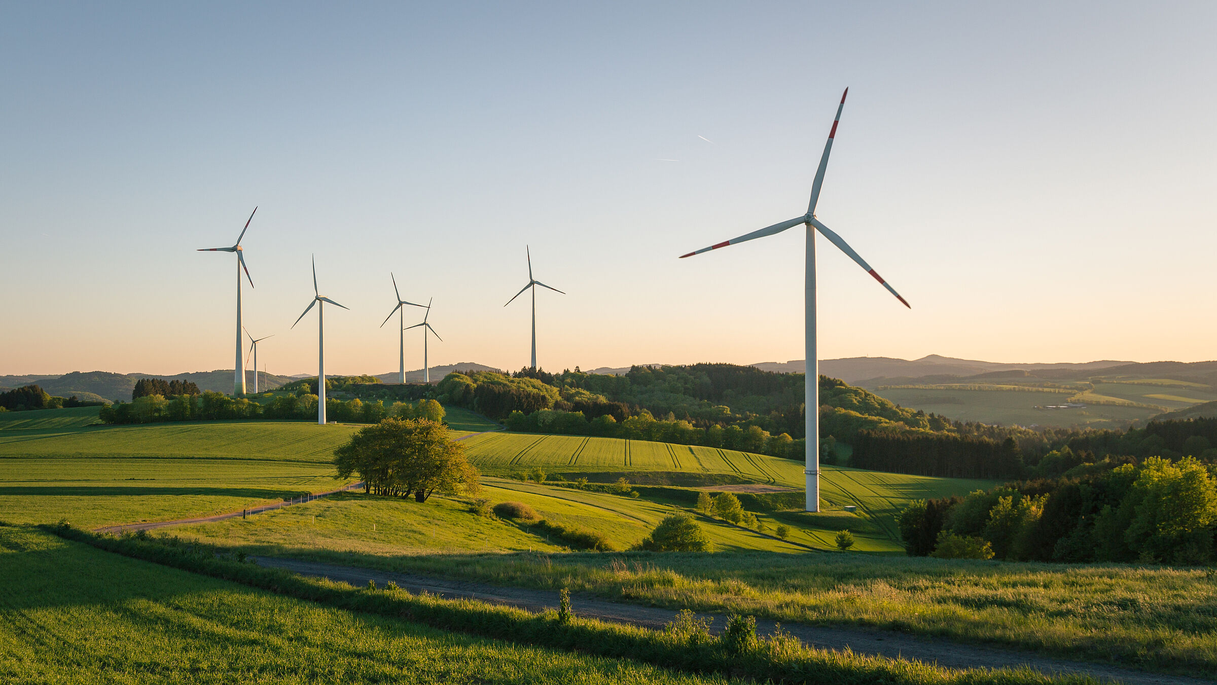 Windräder im Abendlicht: Unsere FAQ Windkraft geben Antworten auf die wichtigsten Fragen zur Windenergie. (Foto: Anselm/stock.adobe.com)
