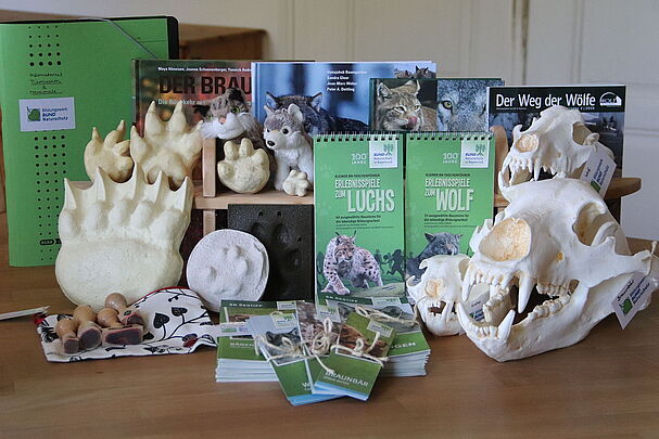 Rucksack zum Thema große Beutegreifer (Foto: Sonja Kreil)