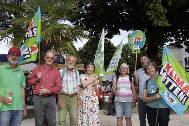 Gruppe des BUND Naturschutz Traunstein bei der Klimademo