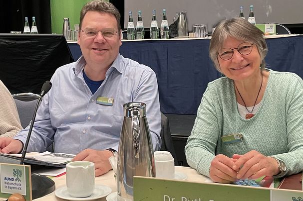 Steffen Scharrer und Ruth Radl bei der BN DV, Foto: BN