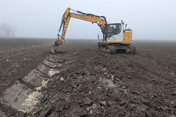 Gräben an Kiebitzinseln