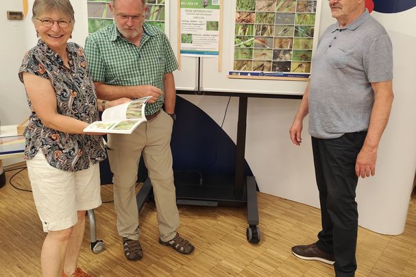 Ruth Radl, Günter Farka und Reinhard Stürmer in der vhs, Foto: R. Kreuzer