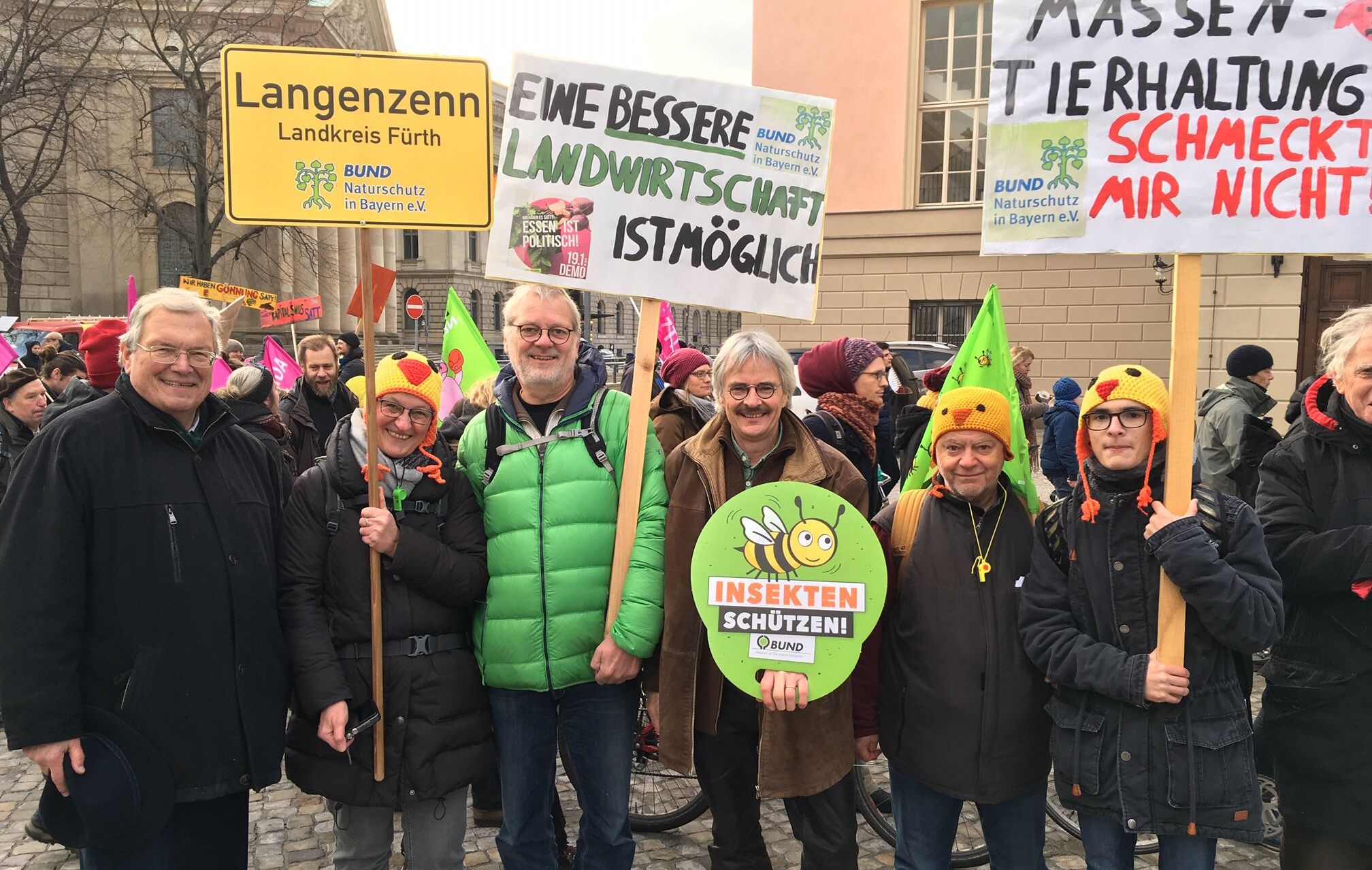 Im Bild: BN-Ehrenvorsitzender Hubert Weiger (links) und BN-Vorsitzender Richard Mergner (Mitte).